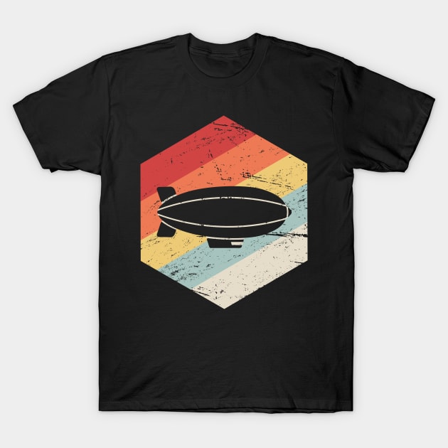 Retro Vintage Dirigible Airship Blimp T-Shirt by MeatMan